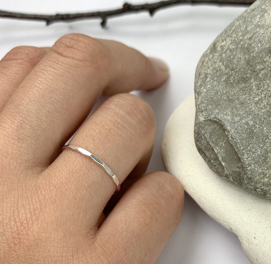 Hammered Stacking Ring