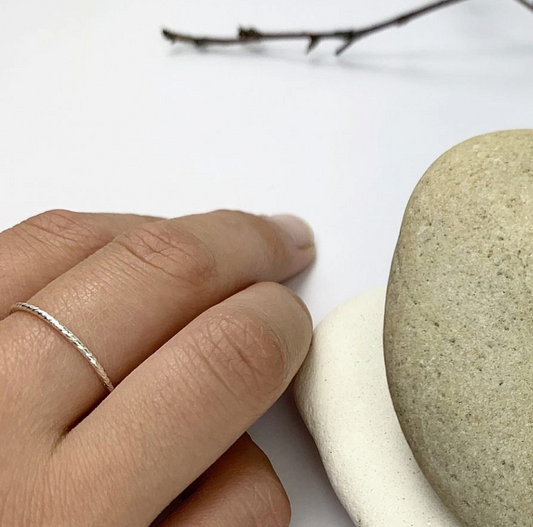 Sparkle Twist Stacking Ring