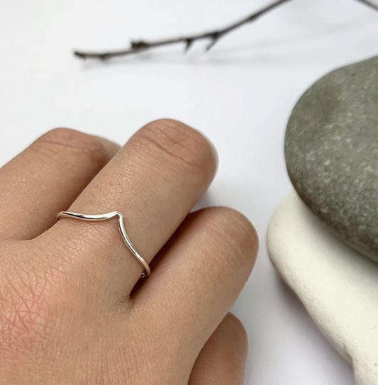 Chevron Stacking Ring