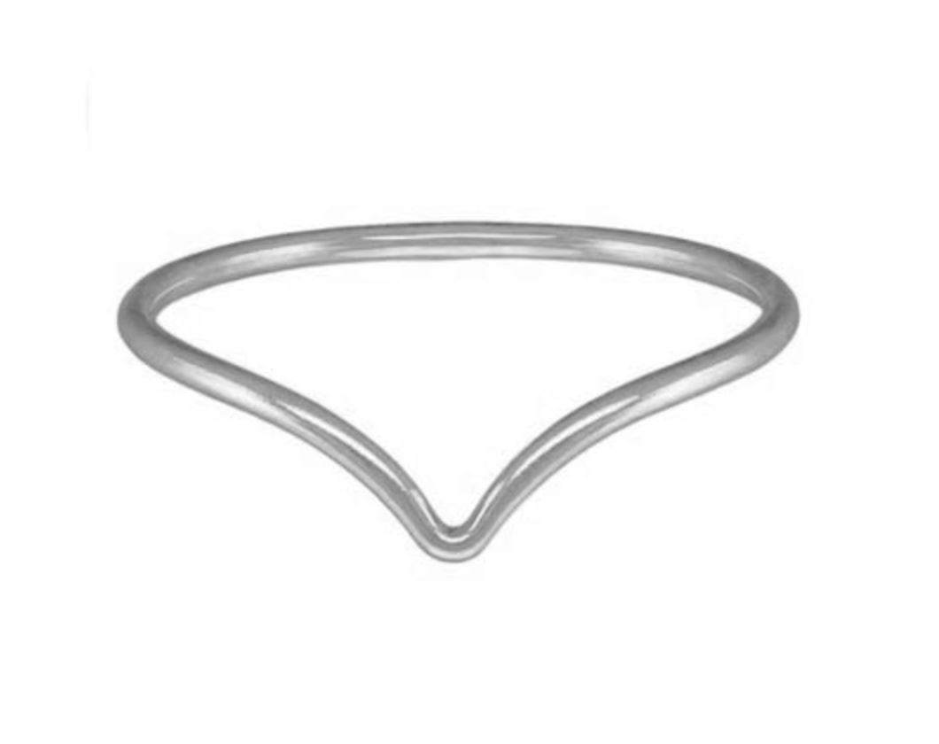 Chevron Stacking Ring