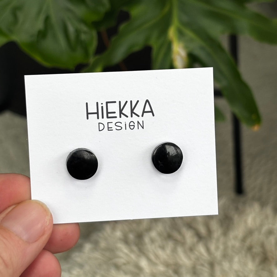 Black Onyx Round Studs