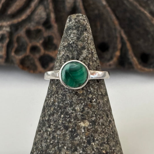 Malachite Ring Size 7.5