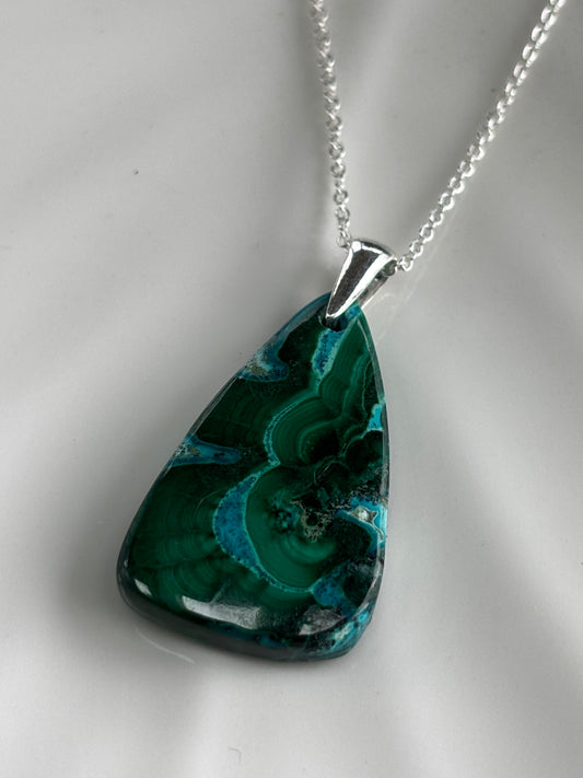 Malachite Chrysocolla Necklace