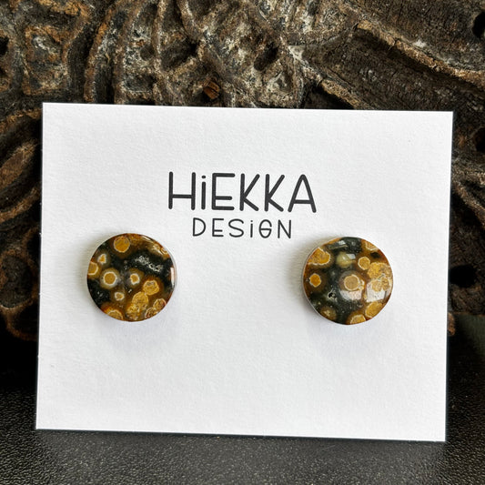 Ocean Jasper Round Studs