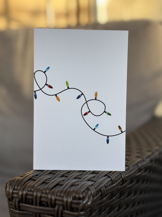 Christmas Lights Greeting Card