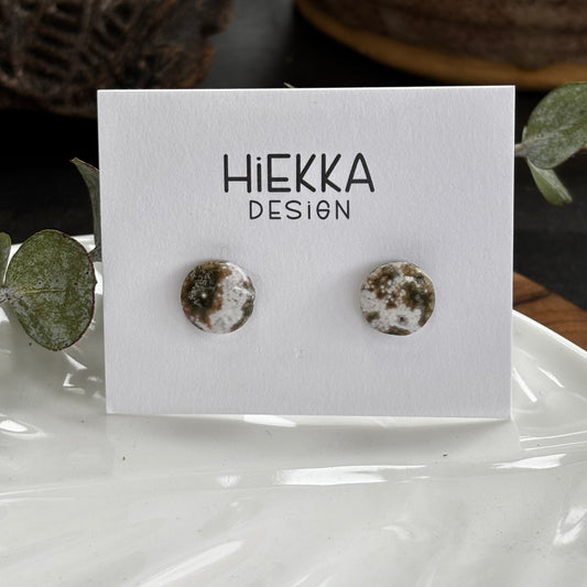 Ocean Jasper Round Studs