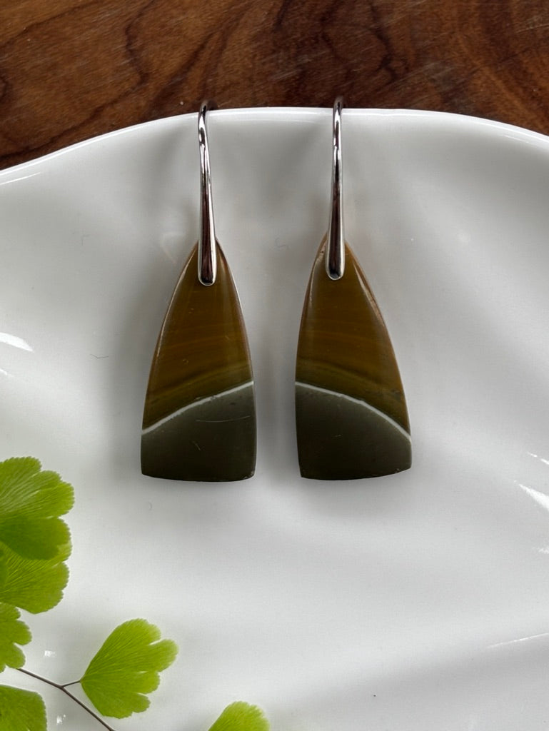 Polychrome Jasper Dangle Earrings