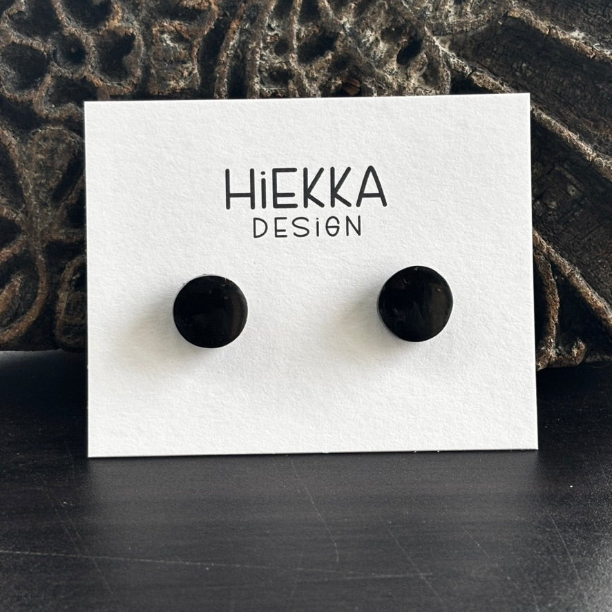 Black Onyx Round Studs