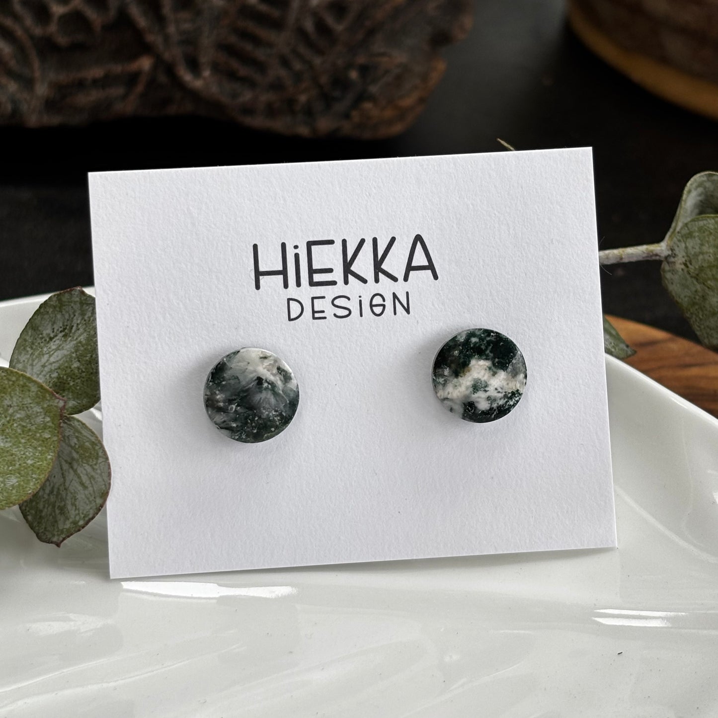 Ocean Jasper Round Studs