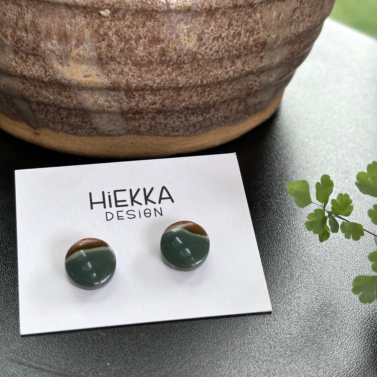 Polychrome Jasper Studs