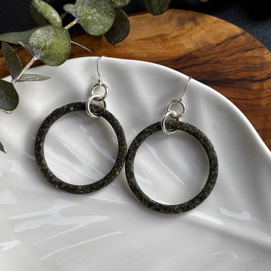 Vancouver Island Sand Circle Earrings