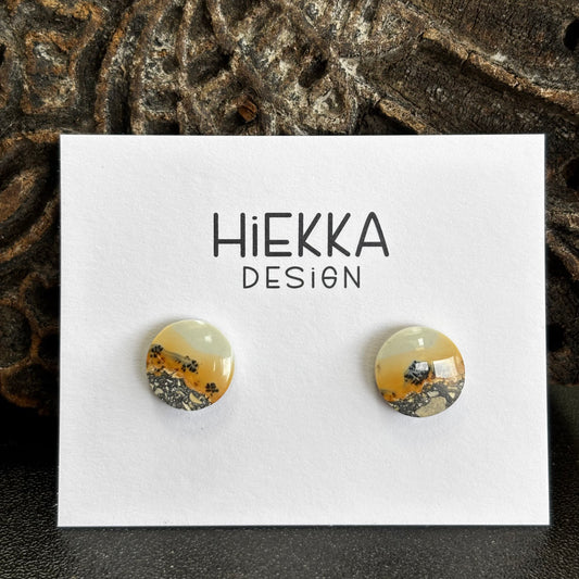 Maligano Jasper Round Studs
