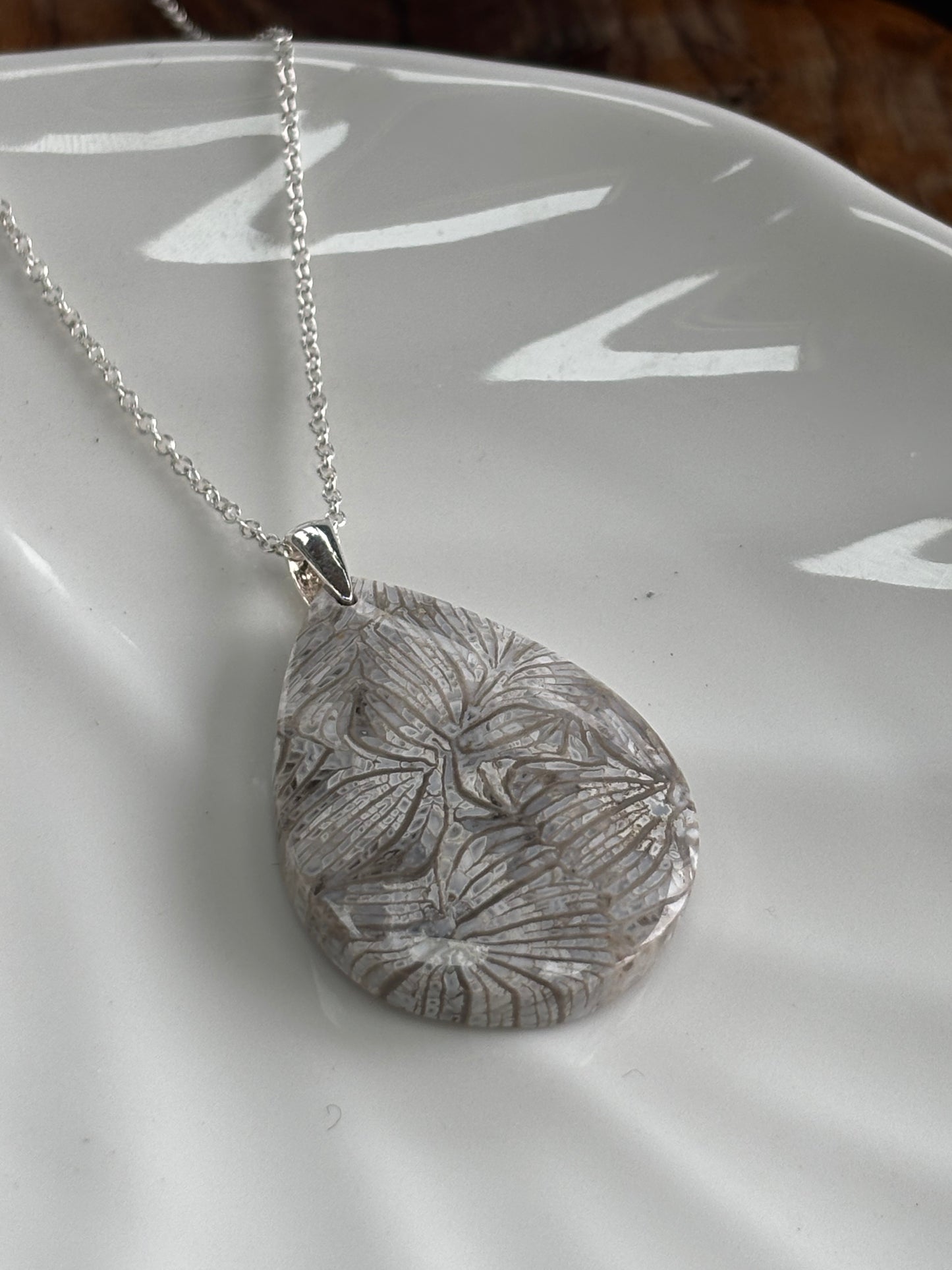 Fossilized Coral Necklace