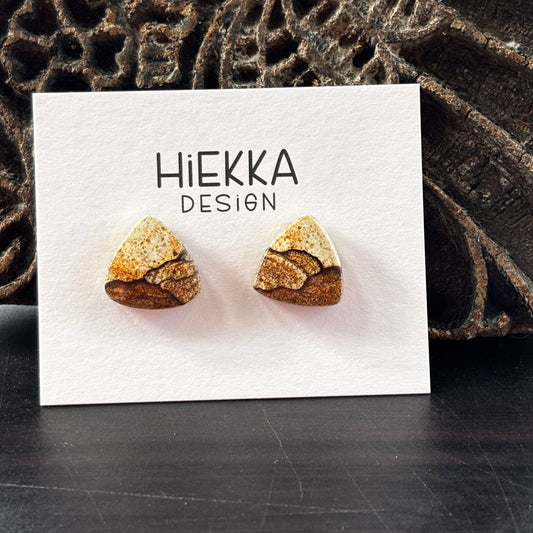 Landscape Jasper Triangle Studs