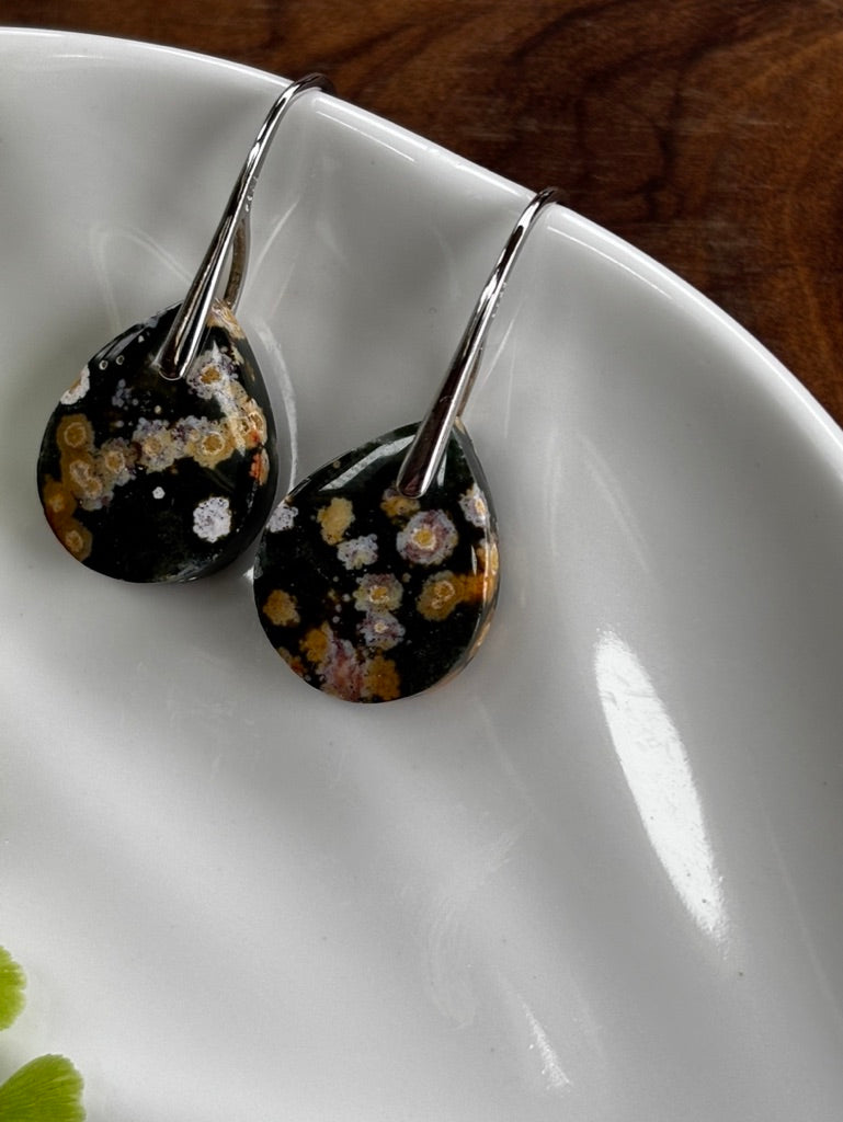 Small Ocean Jasper Earrings