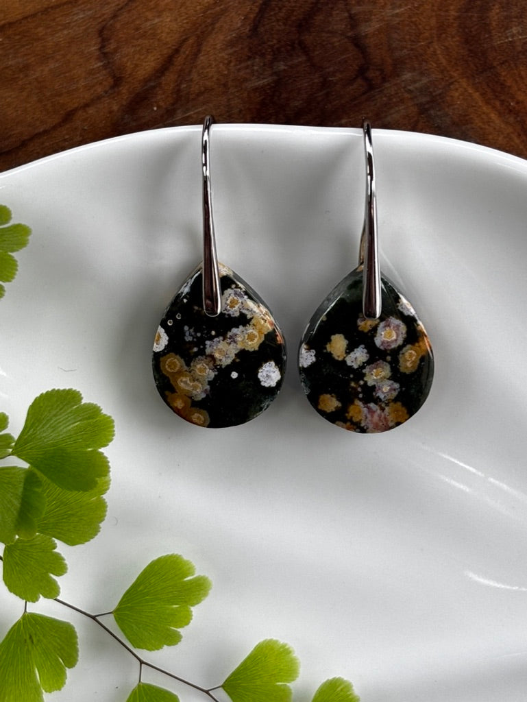Small Ocean Jasper Earrings