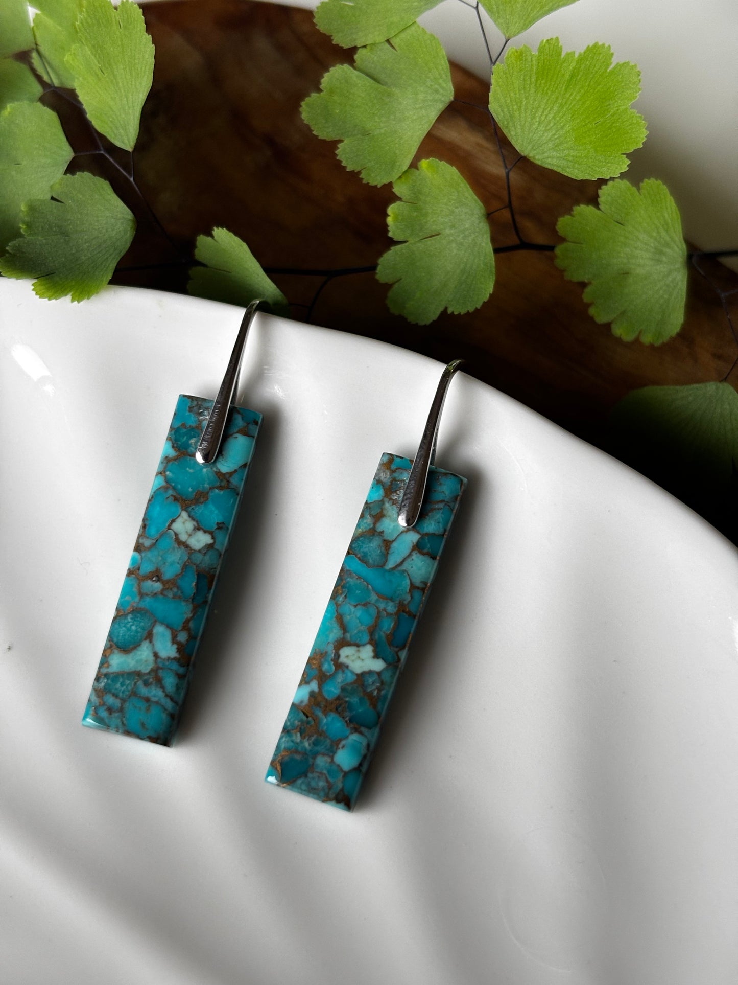 Spiny Oyster Turquoise Earrings