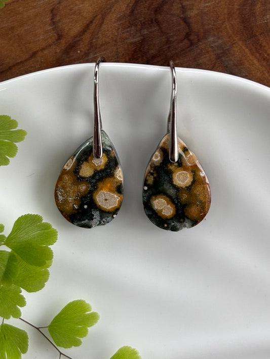 Small Ocean Jasper Earrings