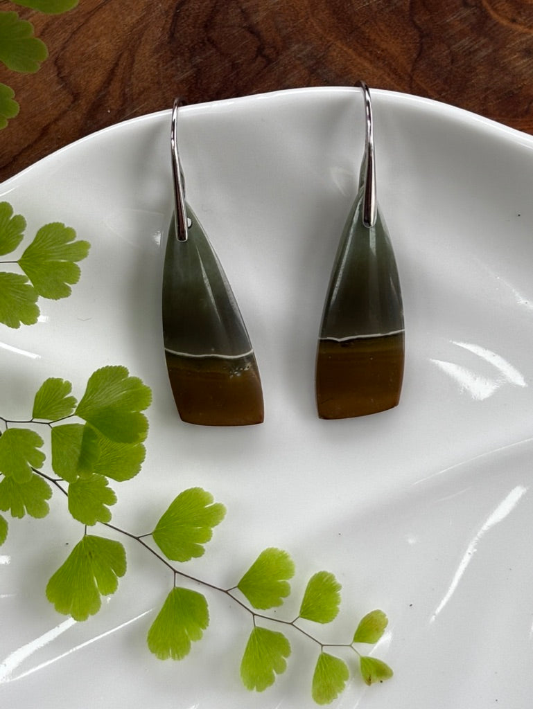 Polychrome Jasper Dangle Earrings
