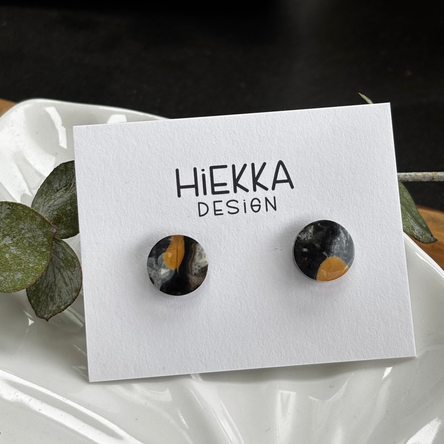 Maligano Jasper Round Studs