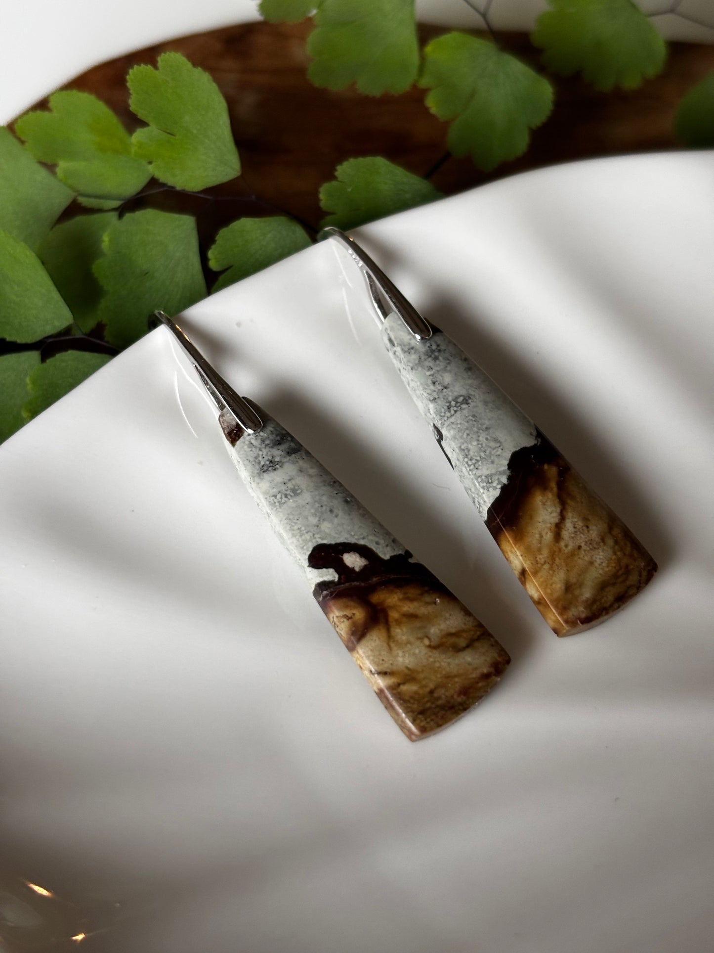 Polychrome Jasper Dangle Earrings