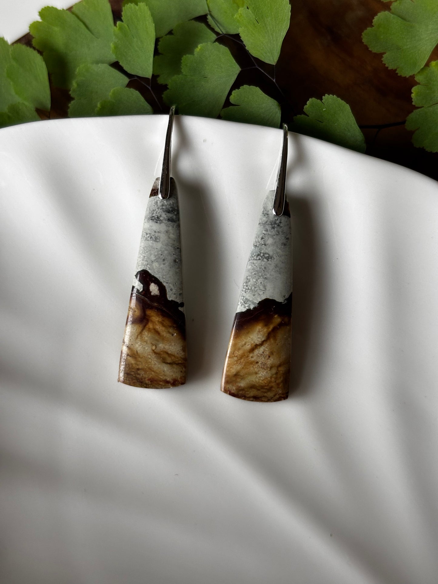 Polychrome Jasper Dangle Earrings