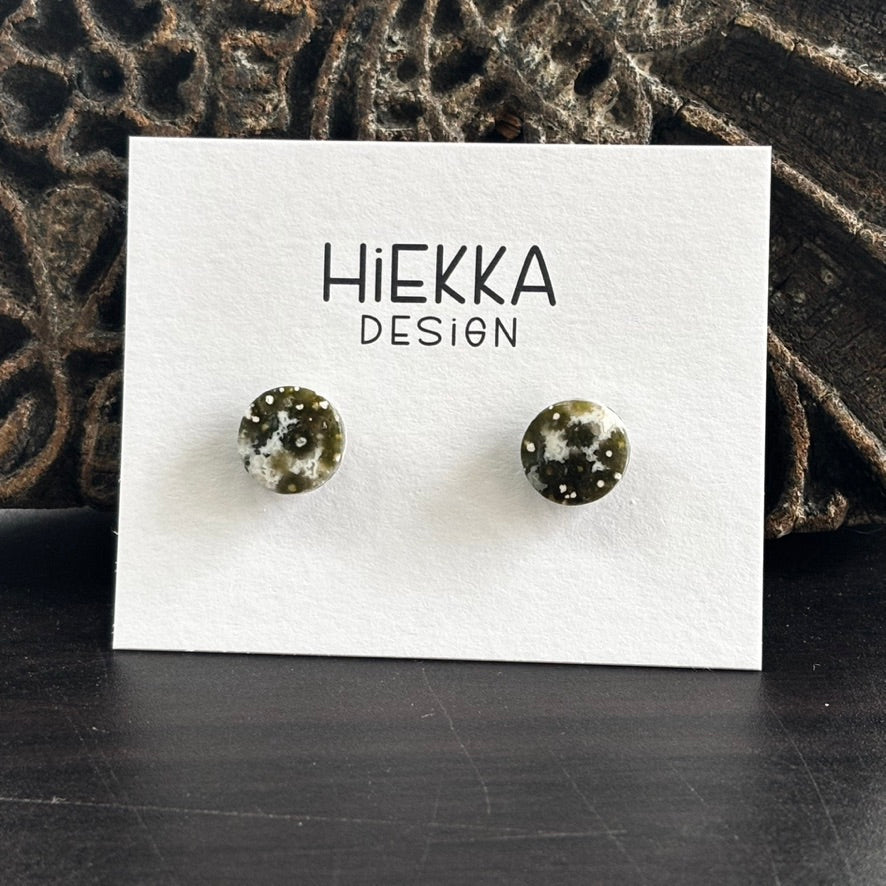 Ocean Jasper Round Studs