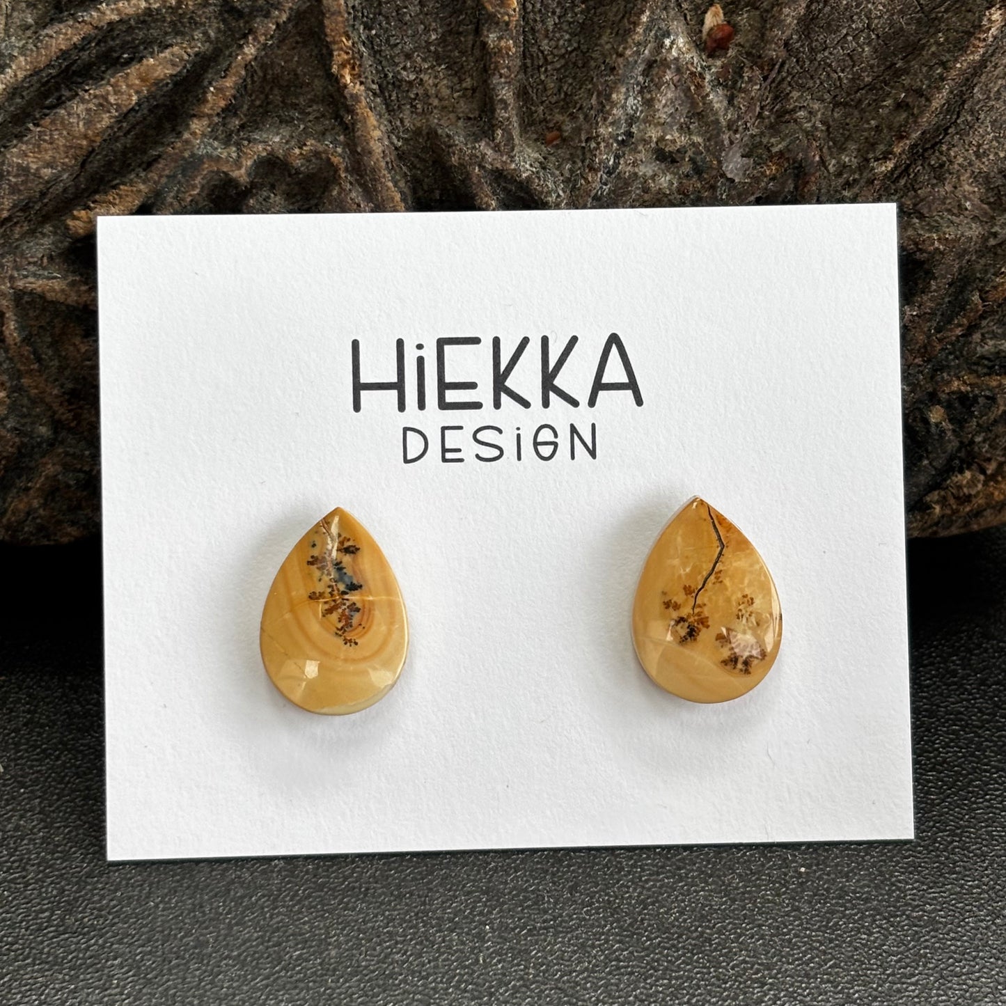 Maligano Jasper Teardrop Studs