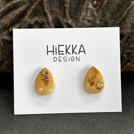 Maligano Jasper Teardrop Studs