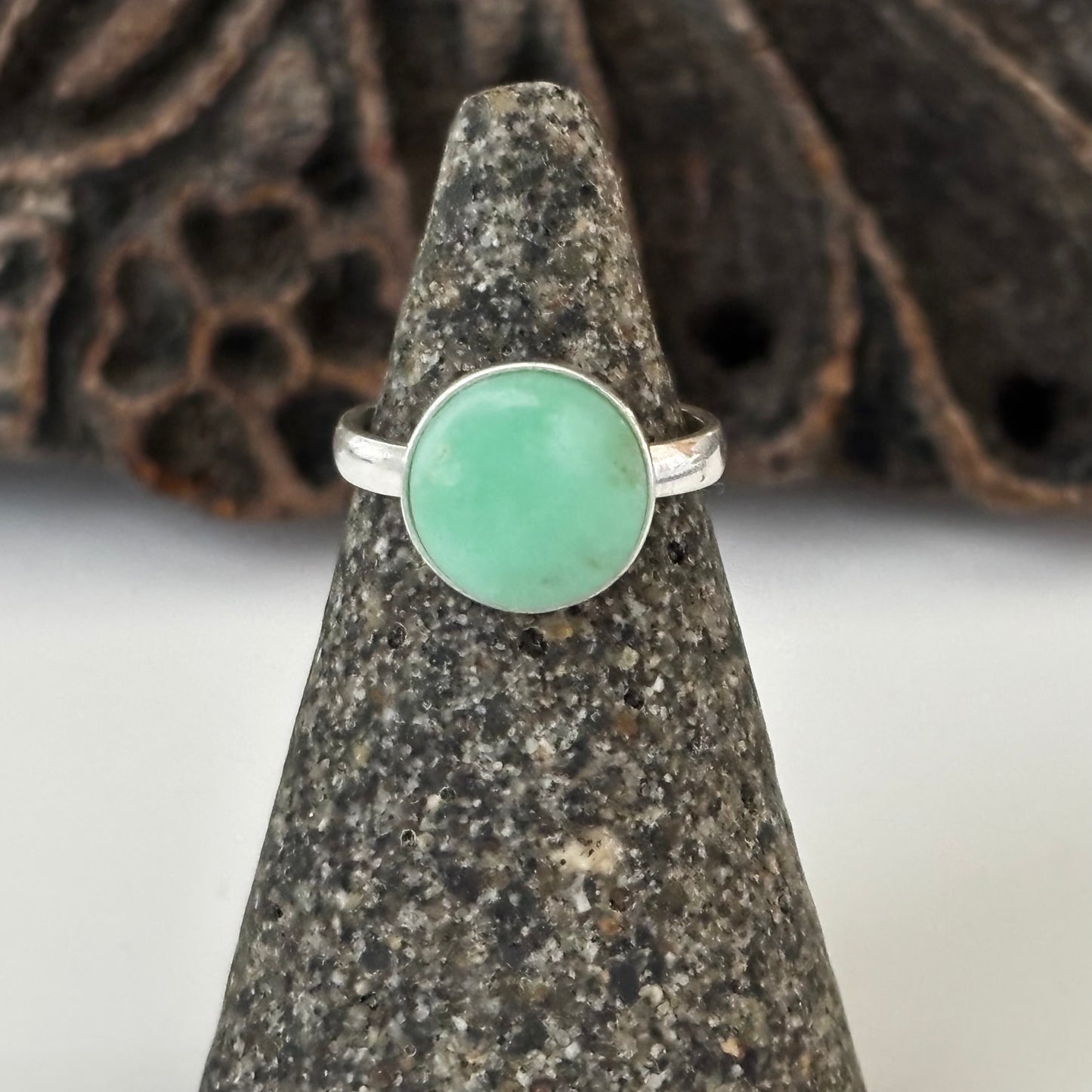 Chrysoprase Ring Size 5