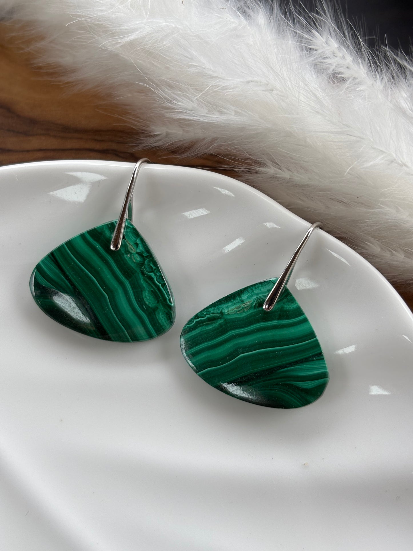 Malachite Fat Teardrops