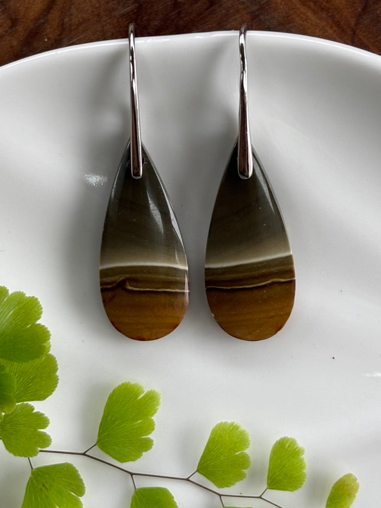 Polychrome Jasper Dangle Earrings