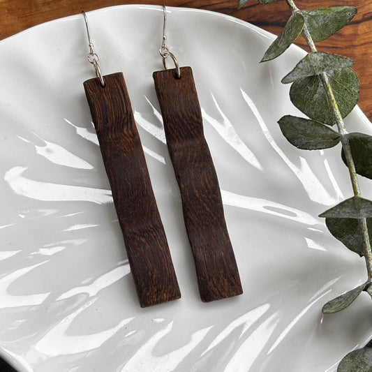 Wooden Bowl Earrings