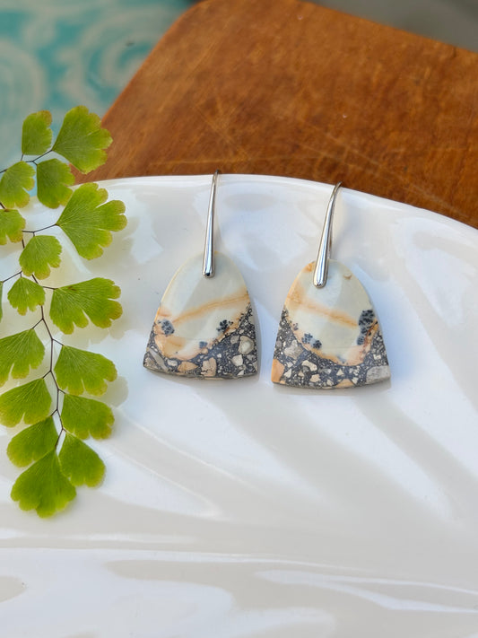 Maligano Jasper Bell Earrings