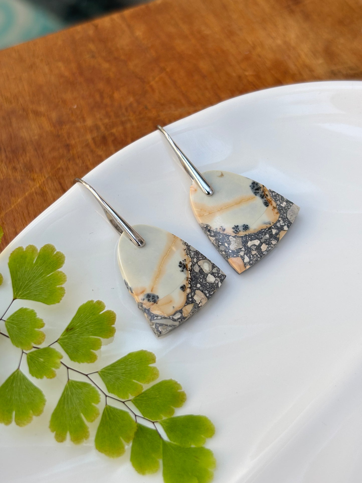 Maligano Jasper Bell Earrings