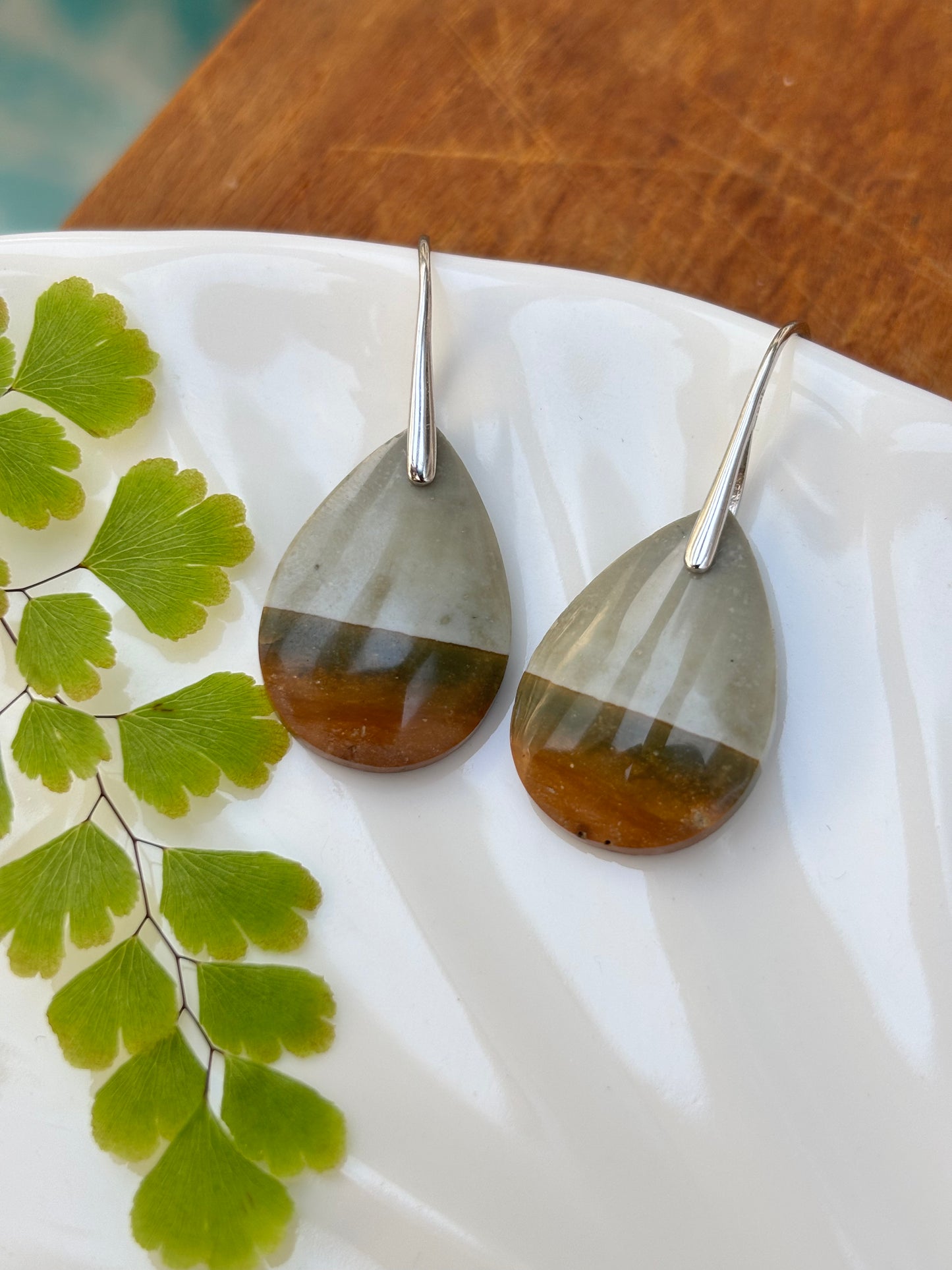 Polychrome Jasper Dangle Earrings