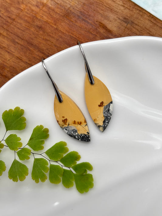 Yellow Maligano Jasper Earrings