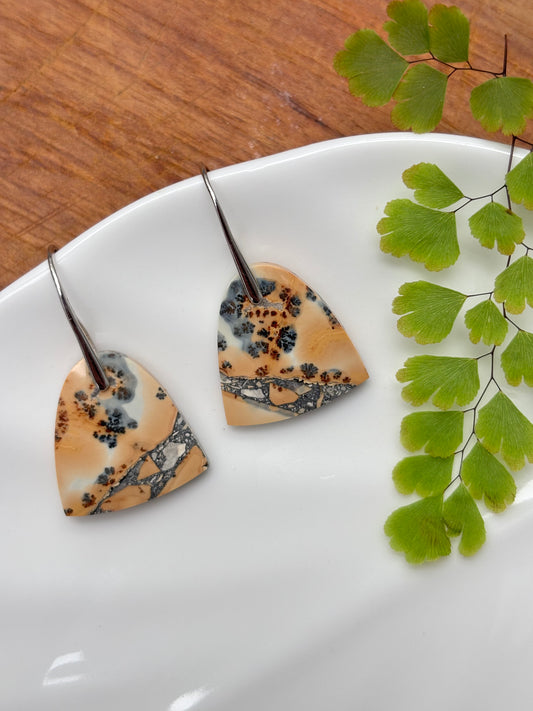 Maligano Jasper Bell Earrings