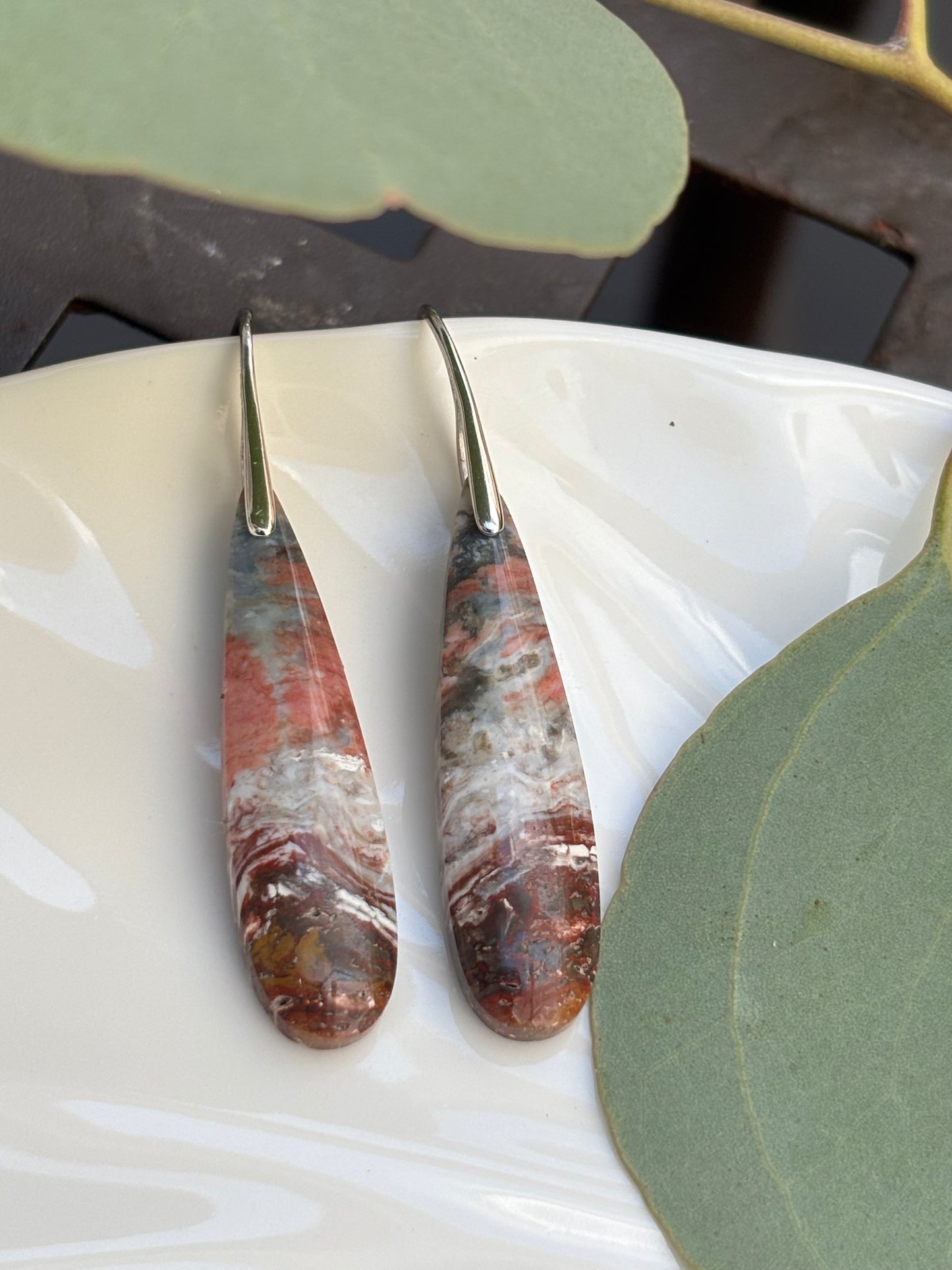 River Jasper Dangle Earrings