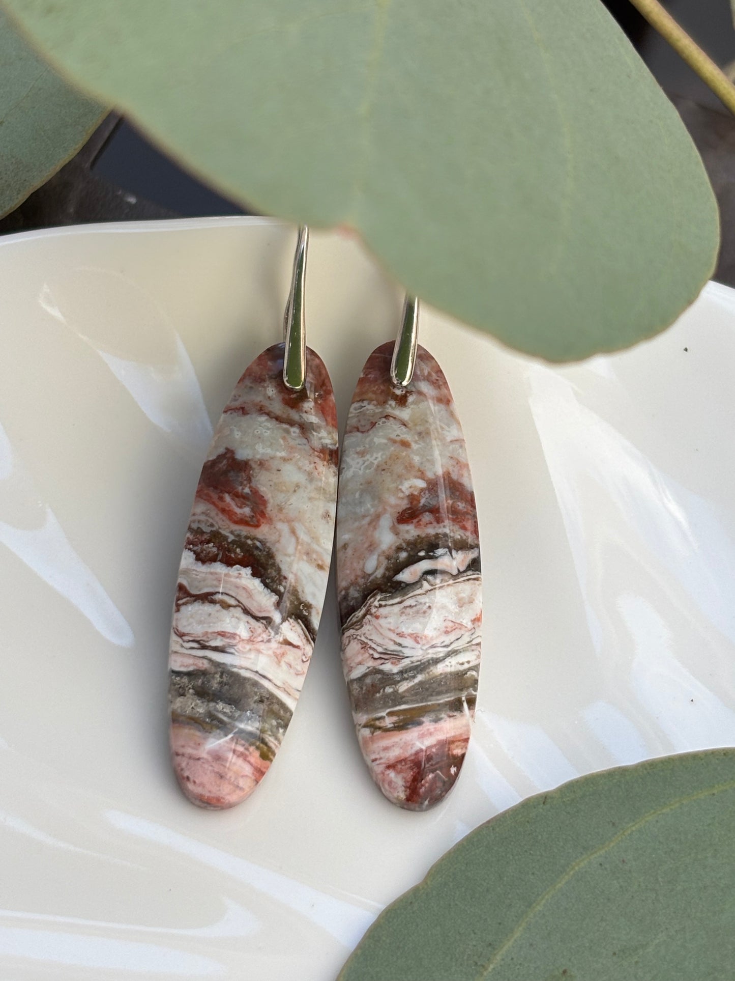 River Jasper Dangle Earrings
