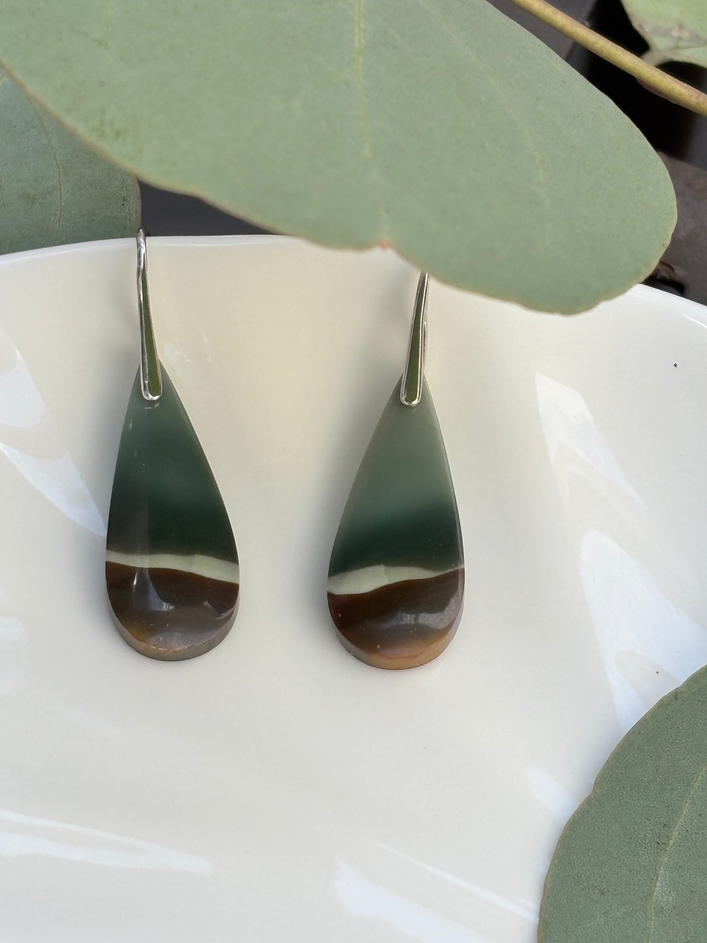 Polychrome Jasper Dangle Earrings