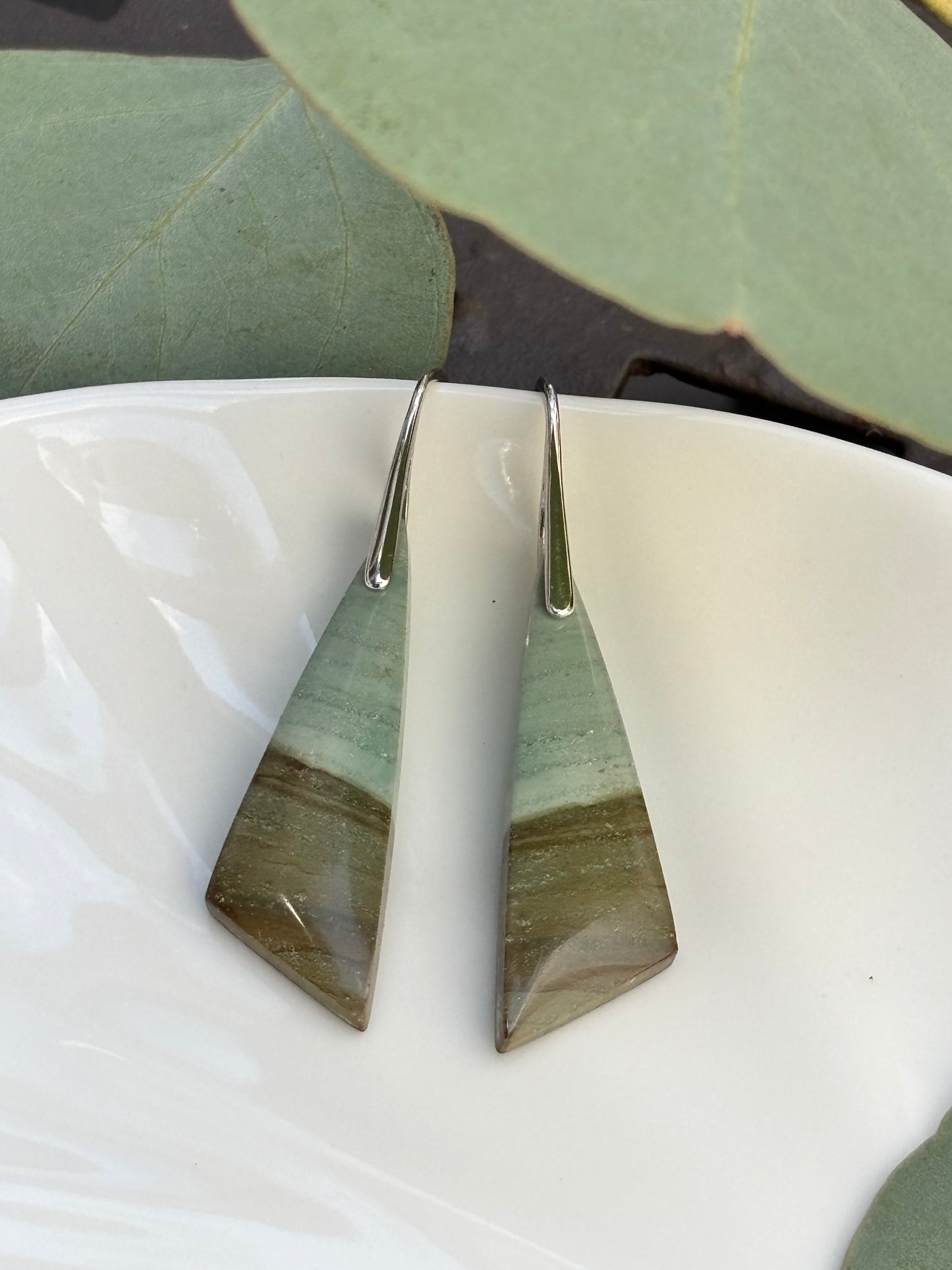 Polychrome Jasper Dangle Earrings