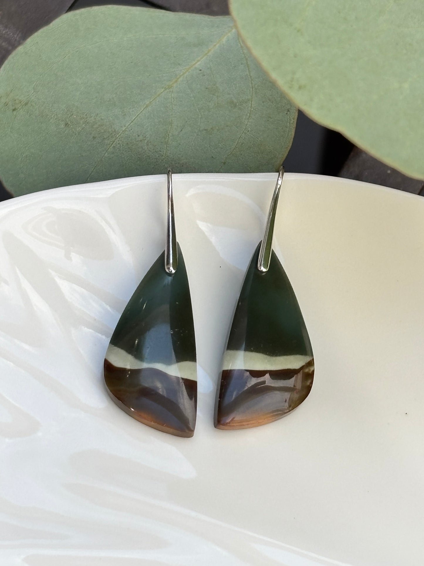 Polychrome Jasper Dangle Earrings
