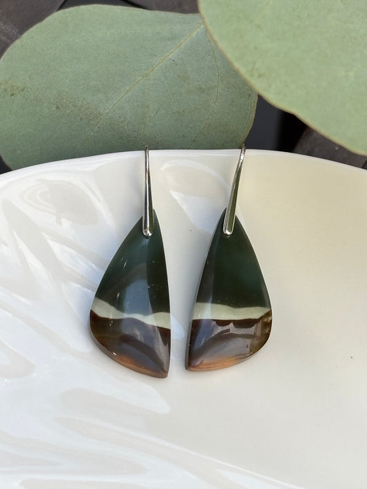 Polychrome Jasper Dangle Earrings
