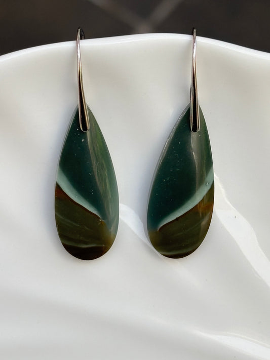 Polychrome Jasper Dangle Earrings