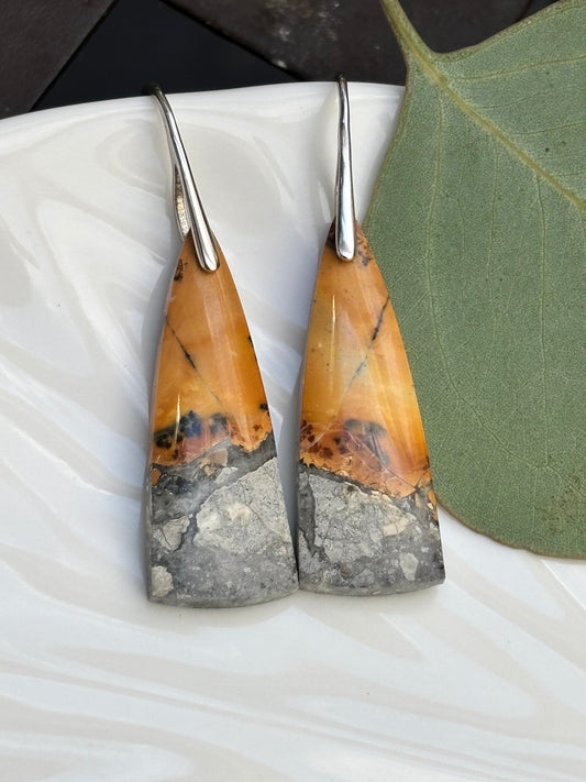 TriangleMaligano Jasper Earrings