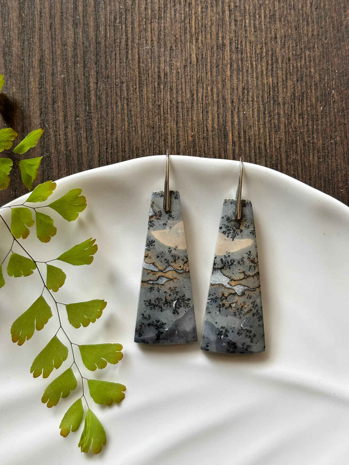 Maligano Jasper Landscape Earrings