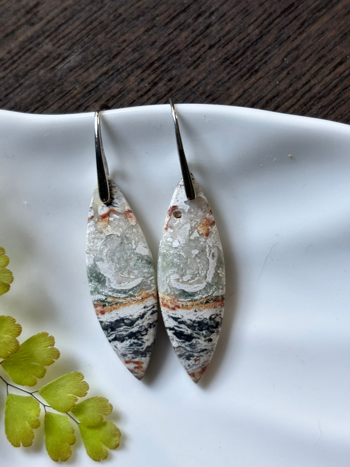 River Jasper Earth Mosaic Earrings alternate view 3