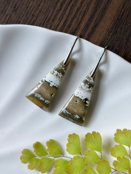 Ocean Jasper Earth Mosaic Earrings