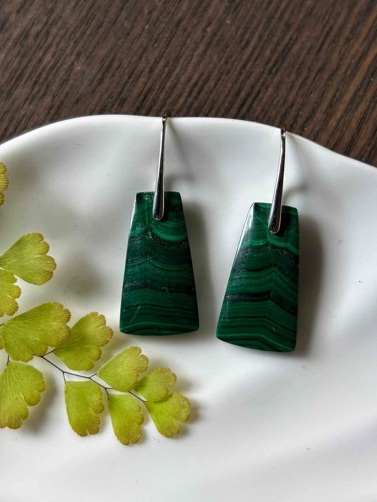 Malachite Forest Bands Earrings